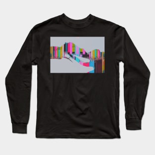 DONT CARE - Glitch Art Error Screen Long Sleeve T-Shirt